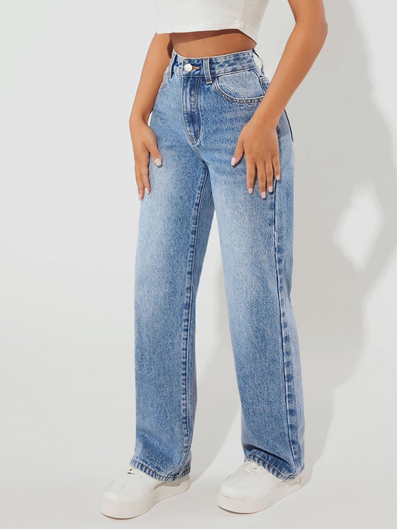 NIEBIESKIE SPODNIE JEANS