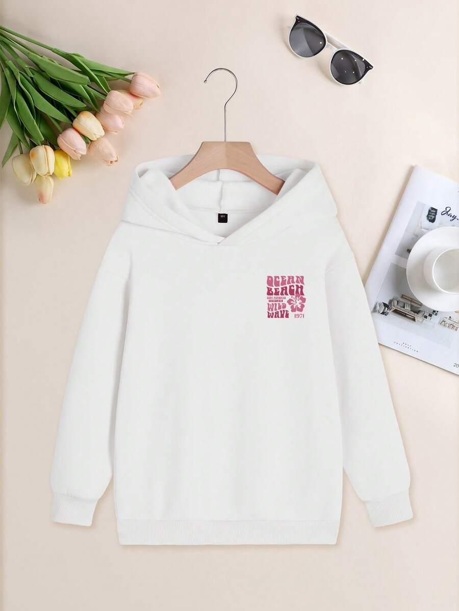 BIAŁA BLUZA NADRUK