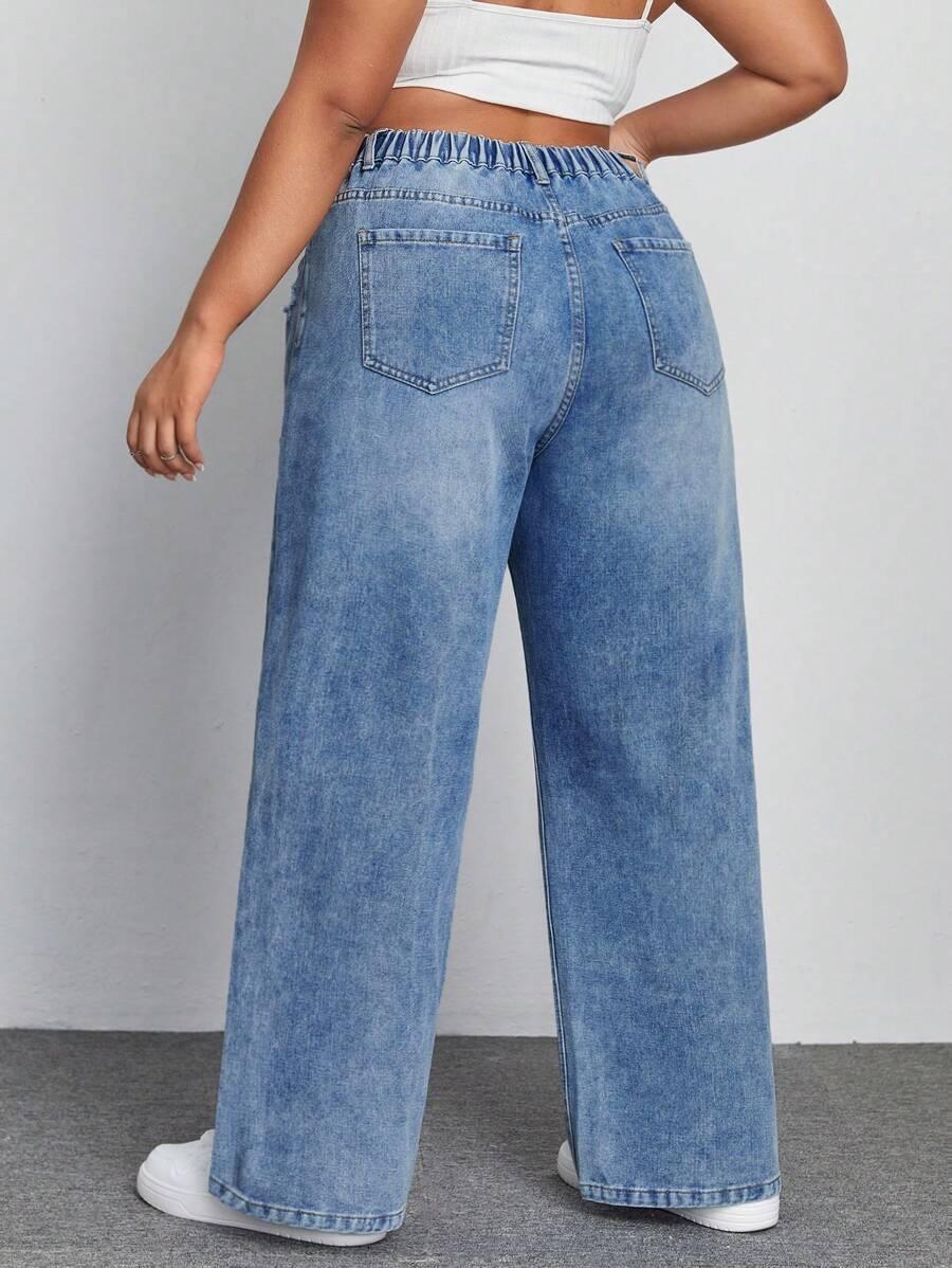 NIEBIESKIE SPODNIE JEANS
