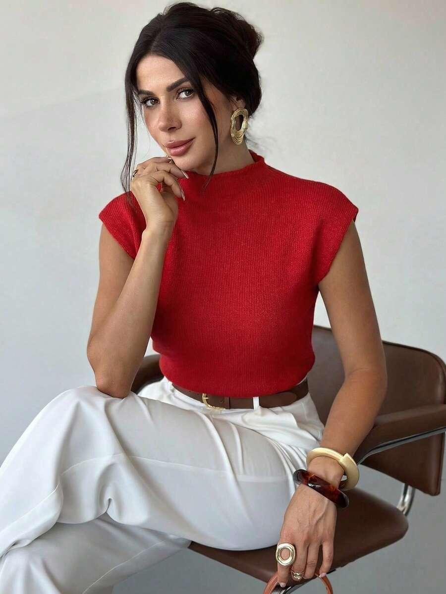 czerwona kamizelka stójka 