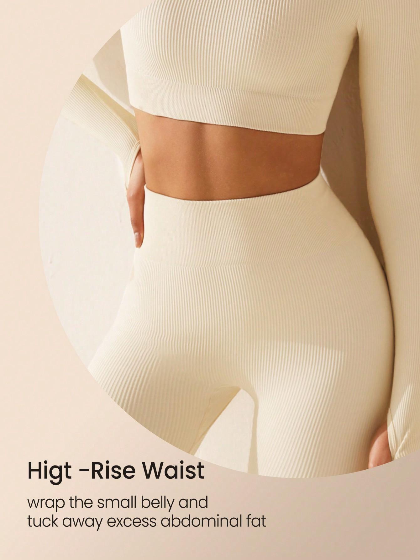 SPORTOWY KOMPLET TOP LEGGINSY PRĄŻKI 