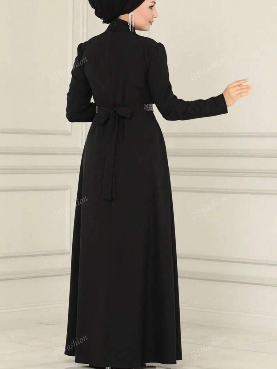 CZARNA MAXI SUKIENKA