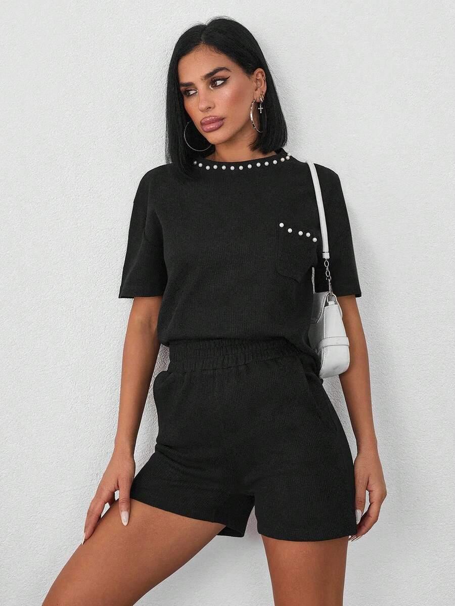 CZARNE SPODENKI CASUAL