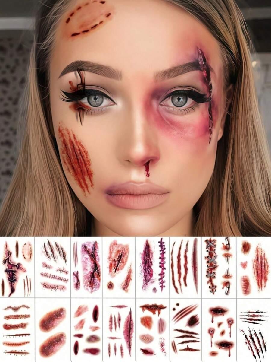 tatuaże zmywalne zombie
