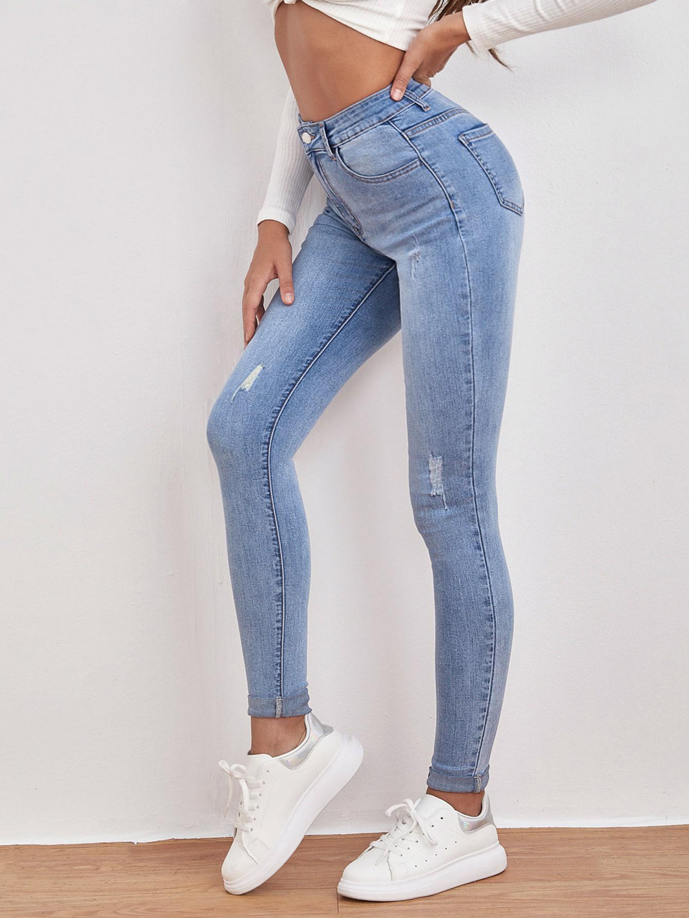 NIEBIESKIE SPODNIE JEANS