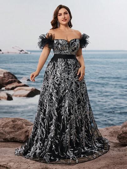 sukienka maxi cekiny