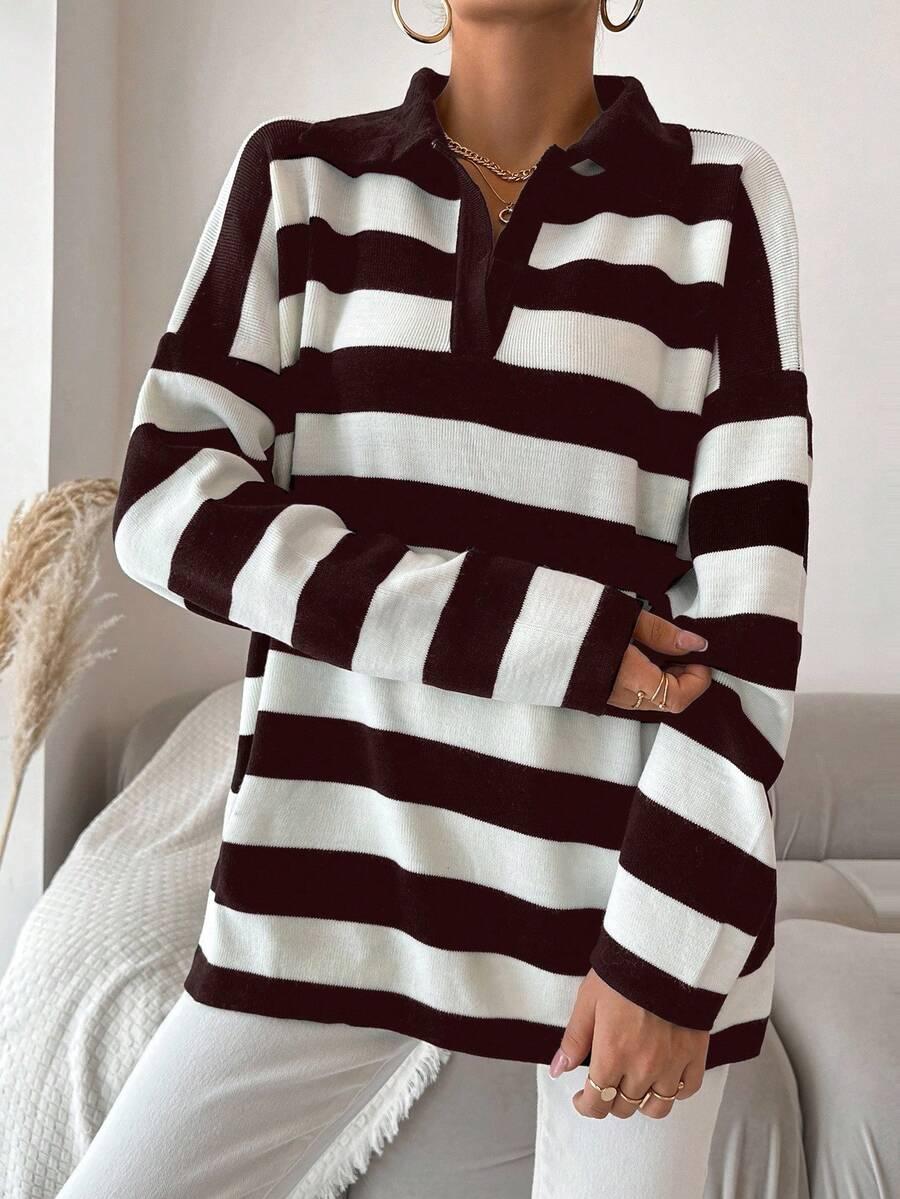 sweter wzór paski