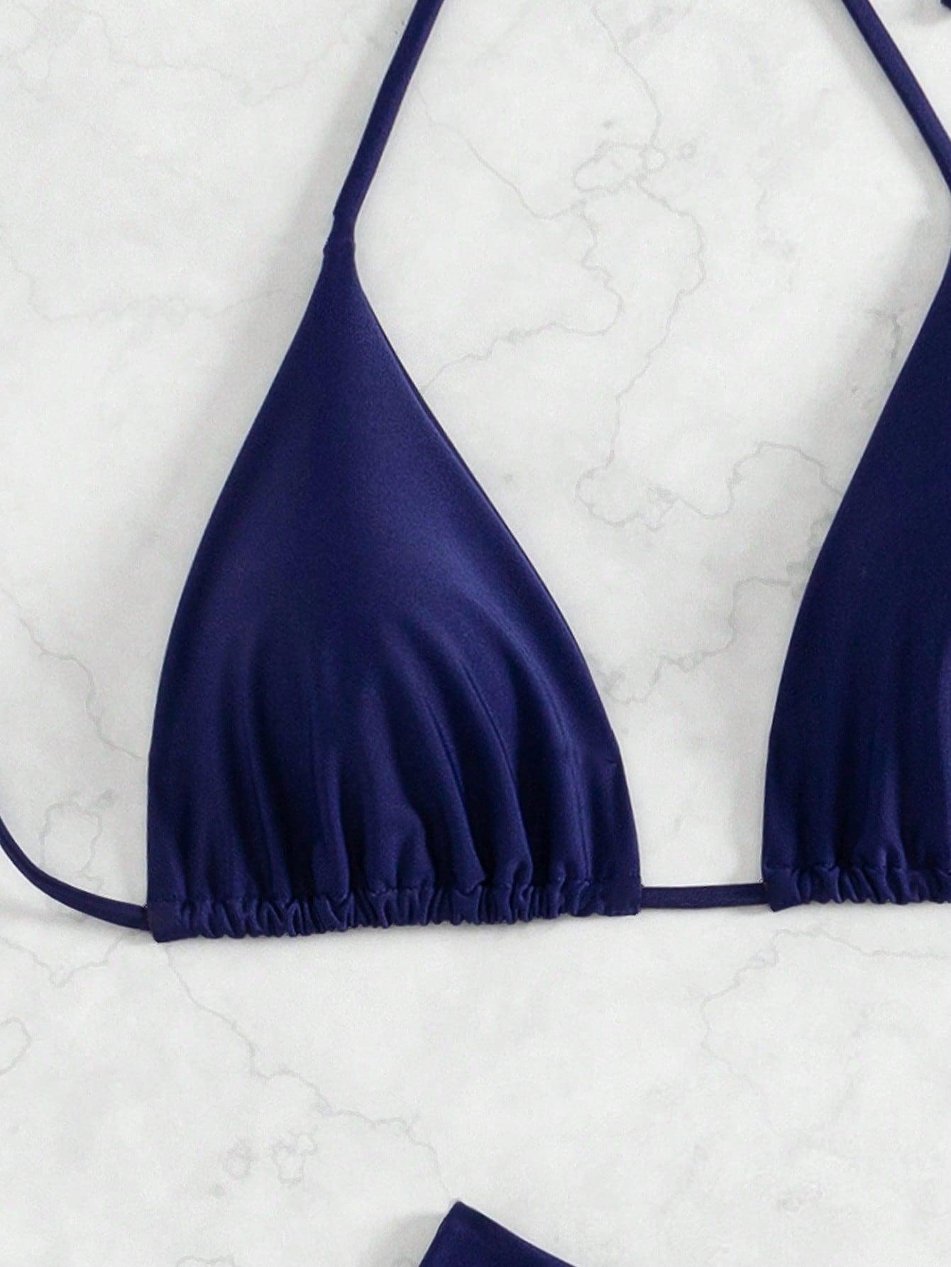 GRANATOWY KOMPLET BIKINI