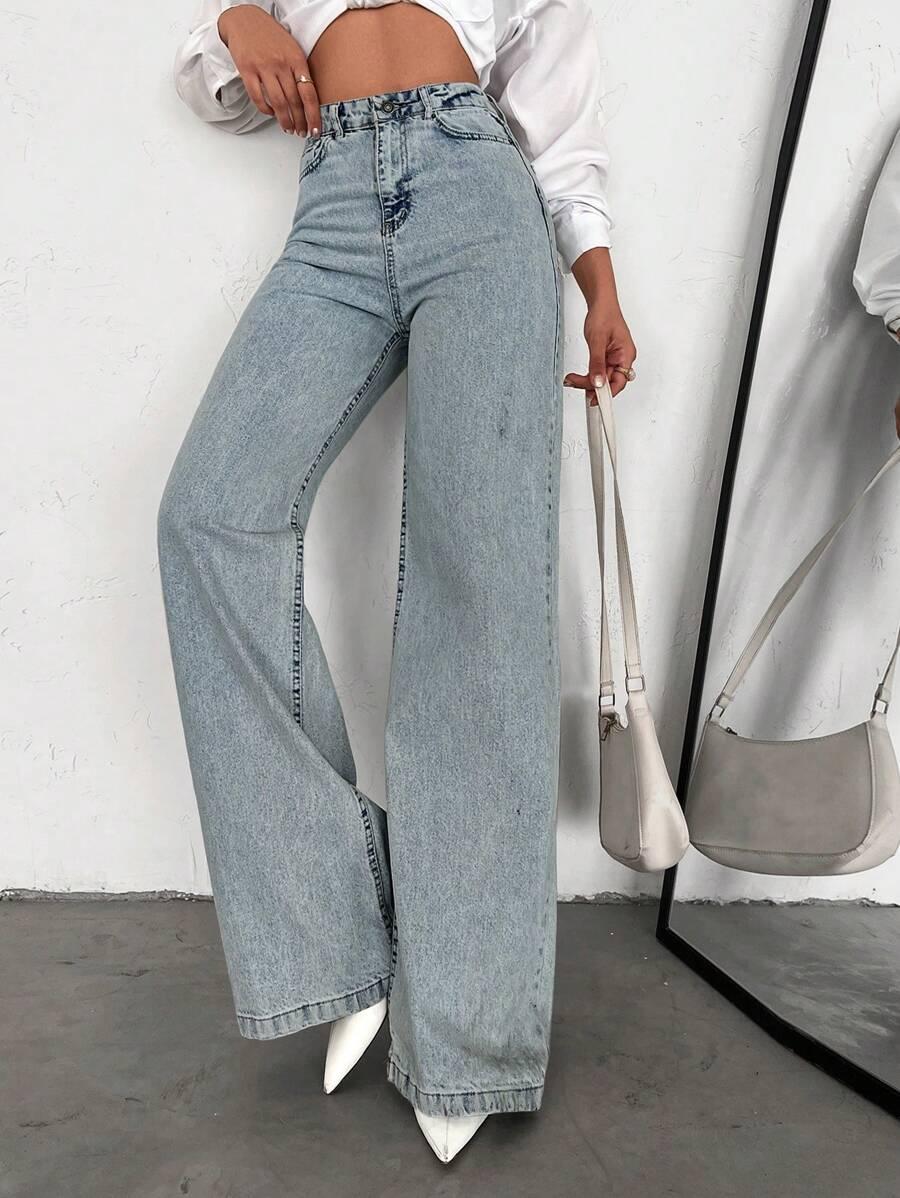 NIEBIESKIE SPODNIE JEANS