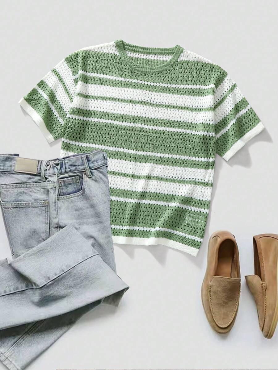 T-SHIRT MĘSKI W PASKI