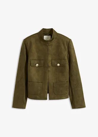 KRÓTKA KURTKA WELUROWA