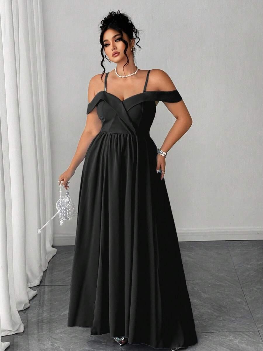 CZARNA MAXI SUKIENKA 