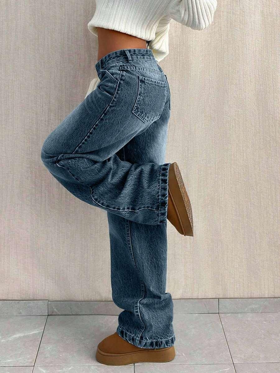 NIEBIESKIE SPODNIE JEANS 