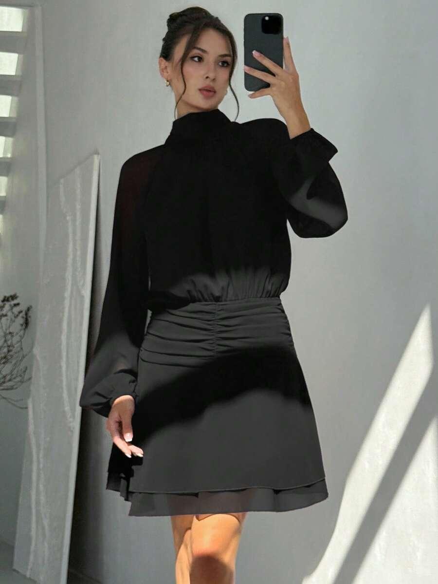 czarna sukienka mini