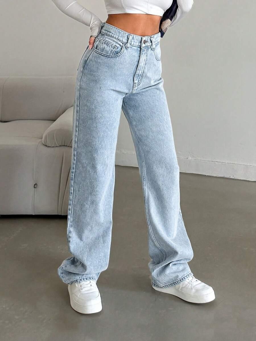 SPODNIE JEANS WYSOKI STAN