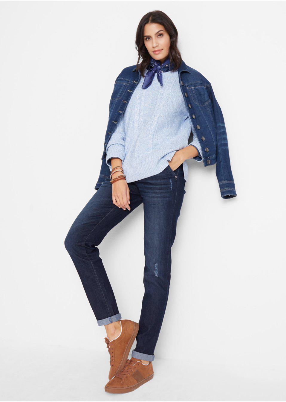 SPODNIE JEANS PRZETARCIA