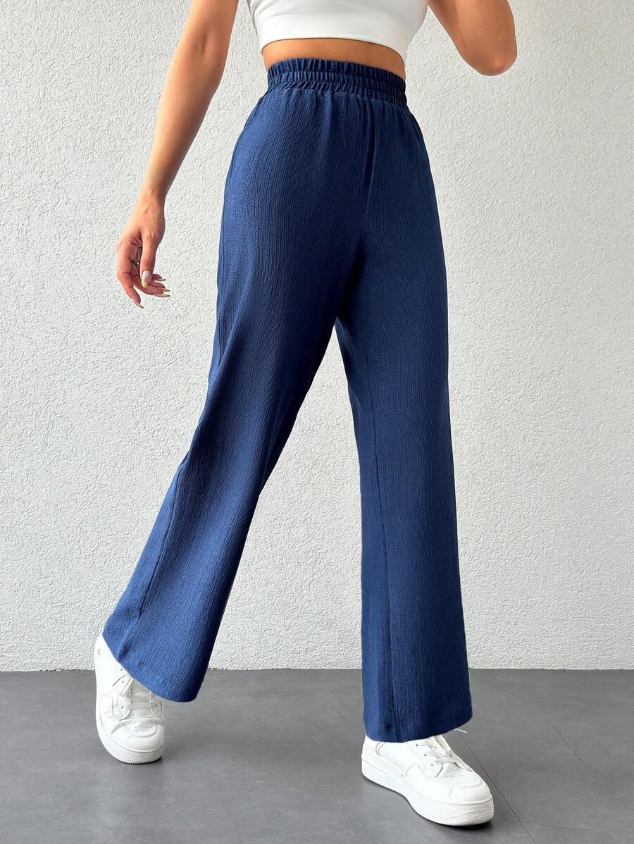 niebieskie spodnie casual