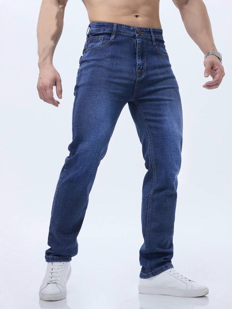 NIEBIESKIE SPODNIE JEANS