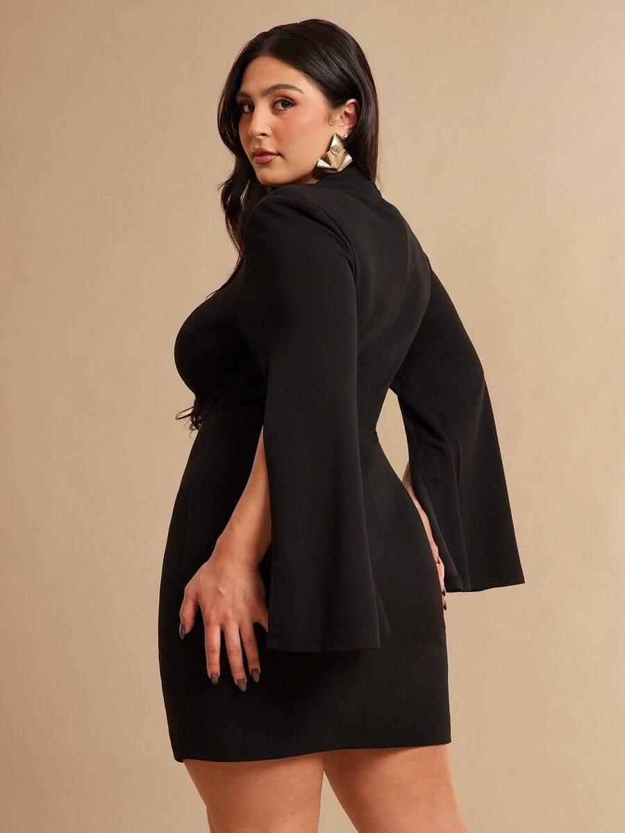 CZARNA MINI SUKIENKA 