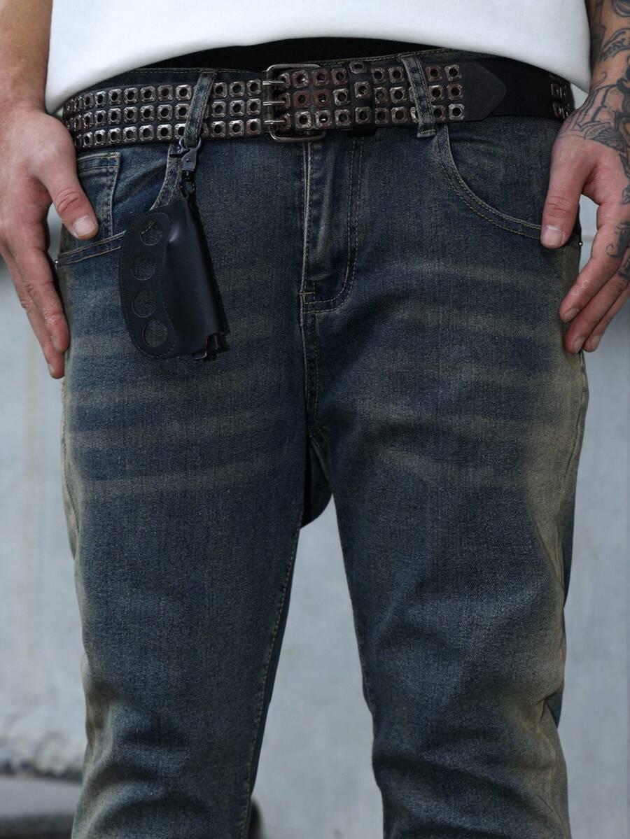 NIEBIESKIE SPODNIE JEANS