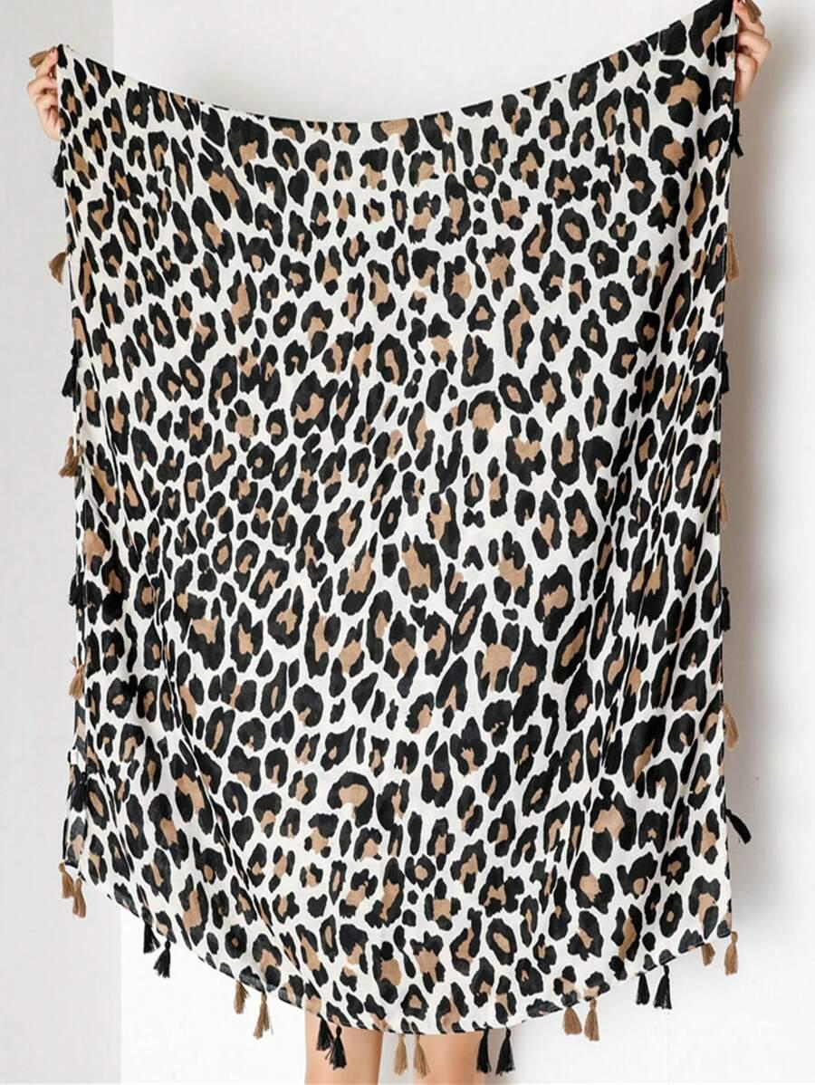 szal wzór leopard