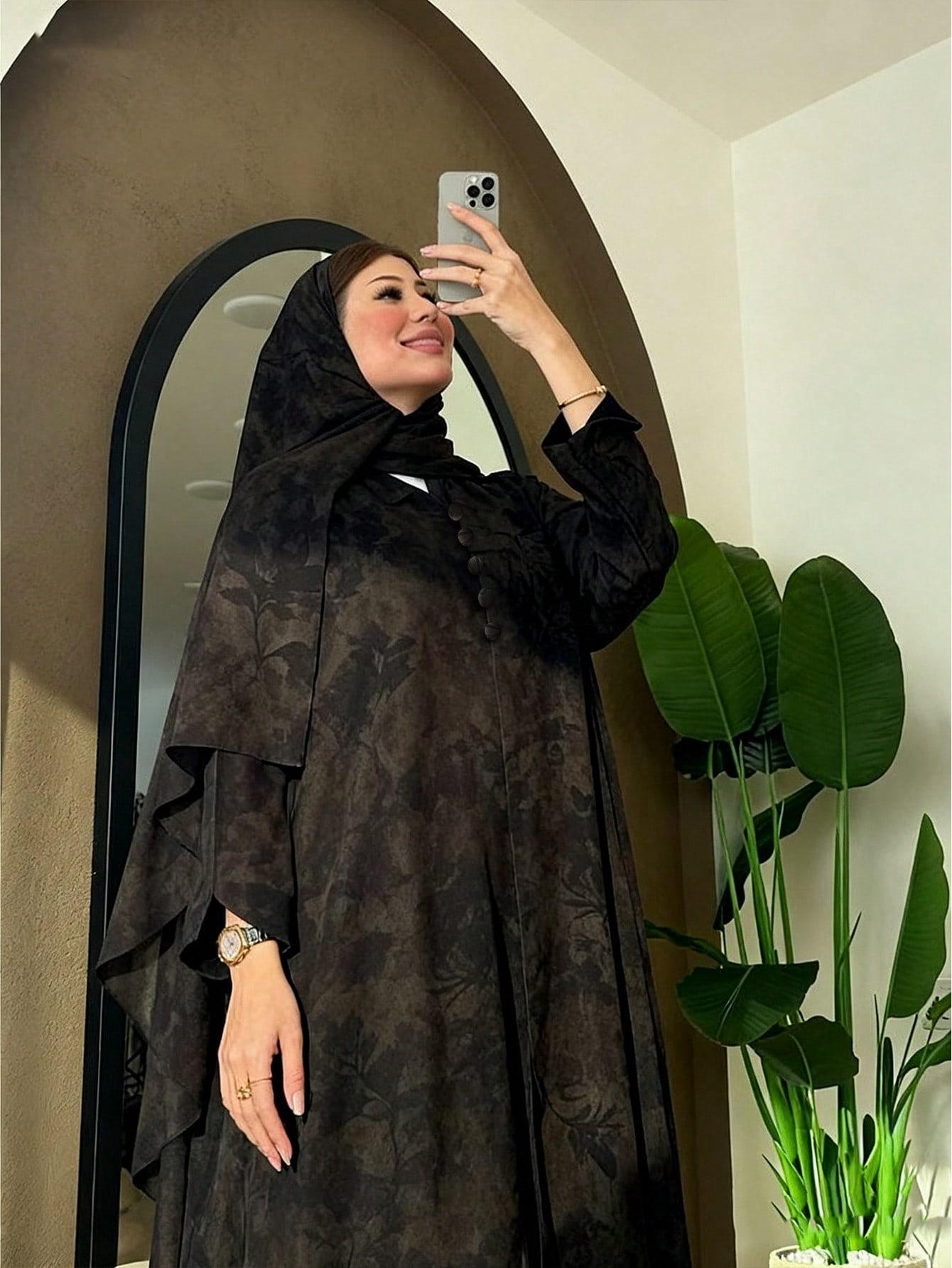 maxi sukienka print moro