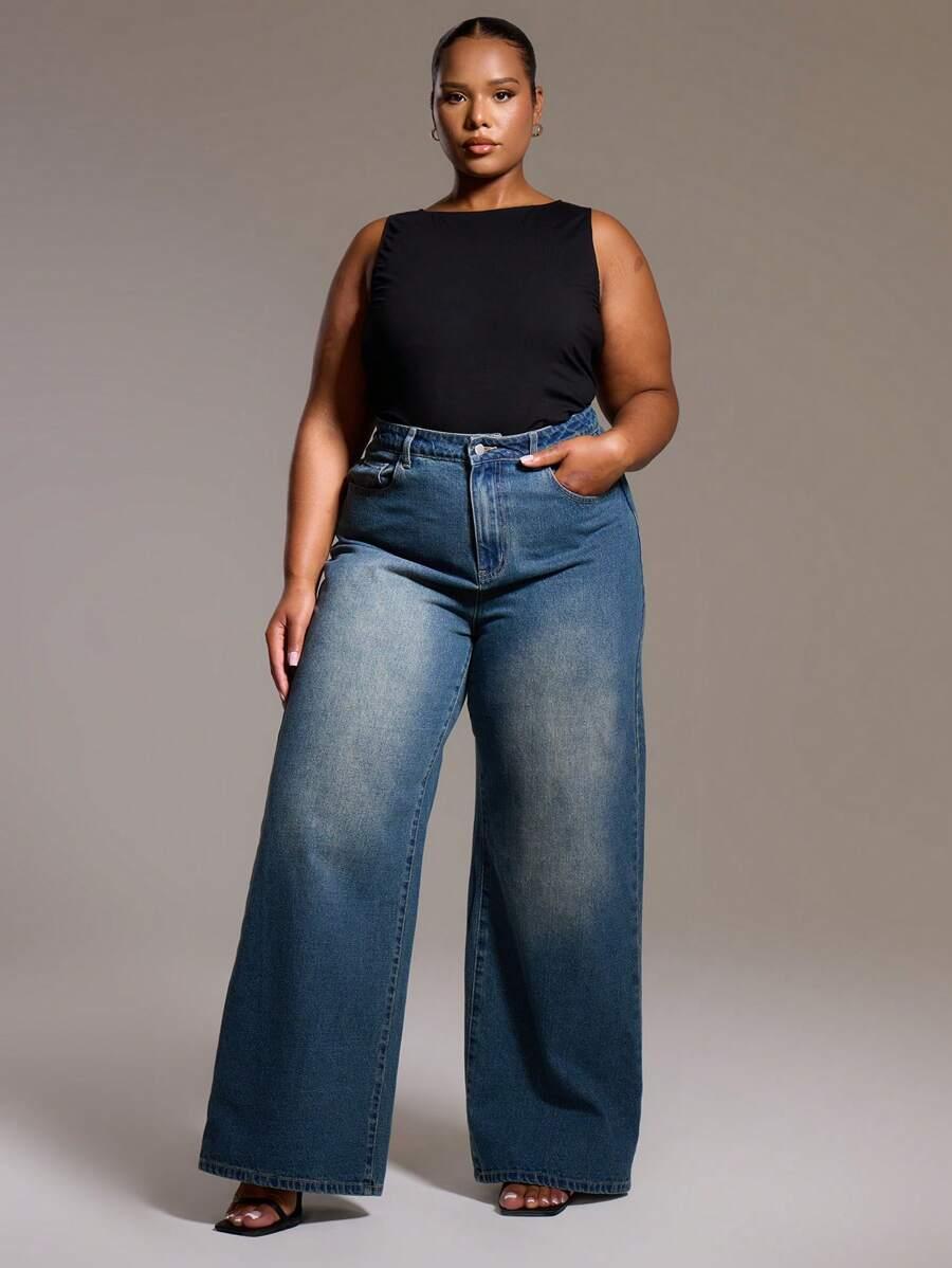 NIEBIESKIE SPODNIE JEANS