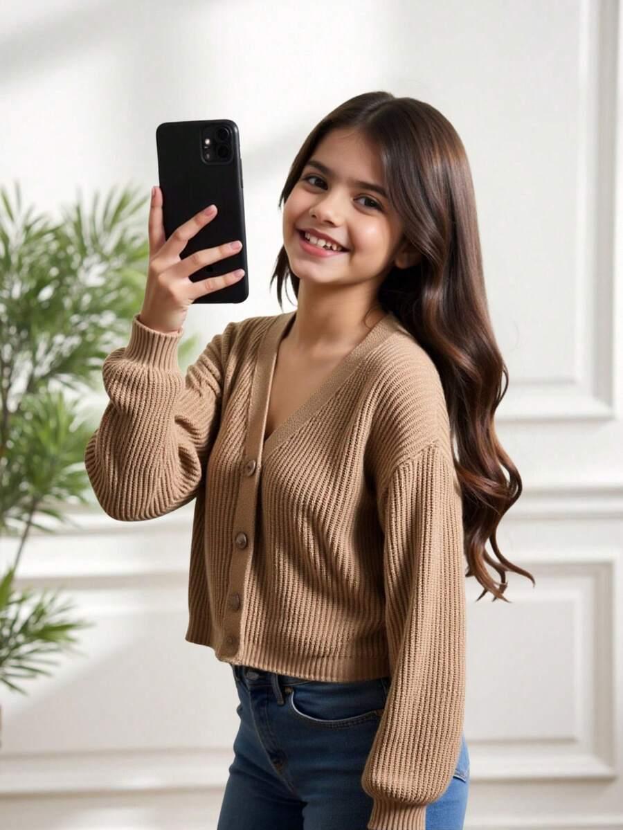 SWETER ROZPINANY Z DEKOLTEM W SEREK