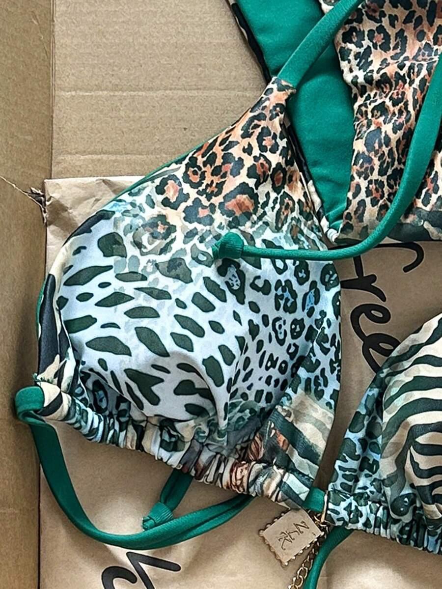 dwuczęściowy STRÓJ KĄPIELOWY ANIMAL PRINT