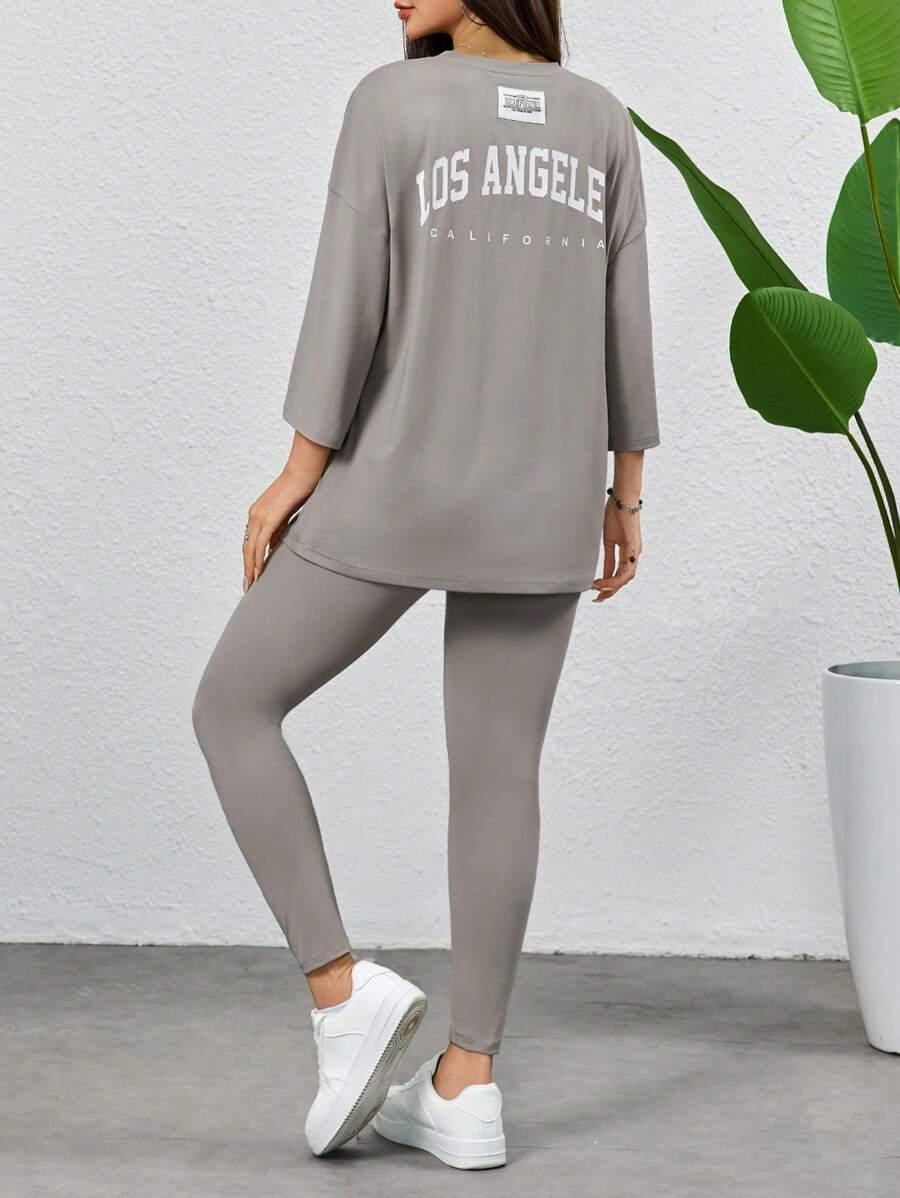 t-shirt legginsy komplet