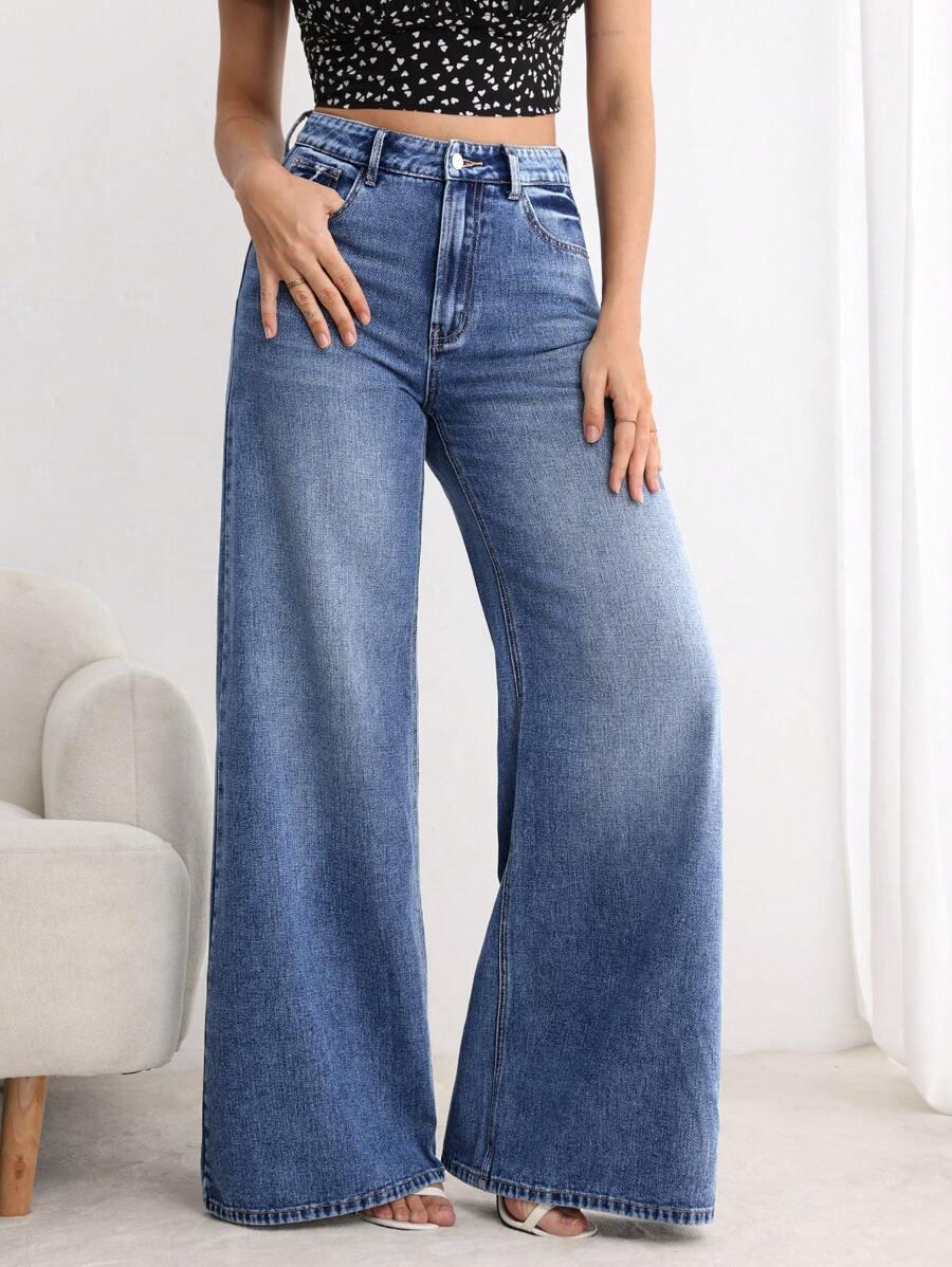 NIEBIESKIE SPODNIE JEANS
