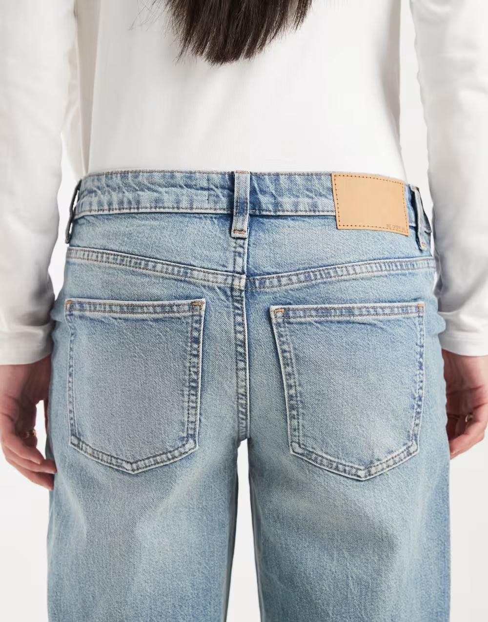 CIĄŻOWE NIEBIESKIE SPODNIE JEANS