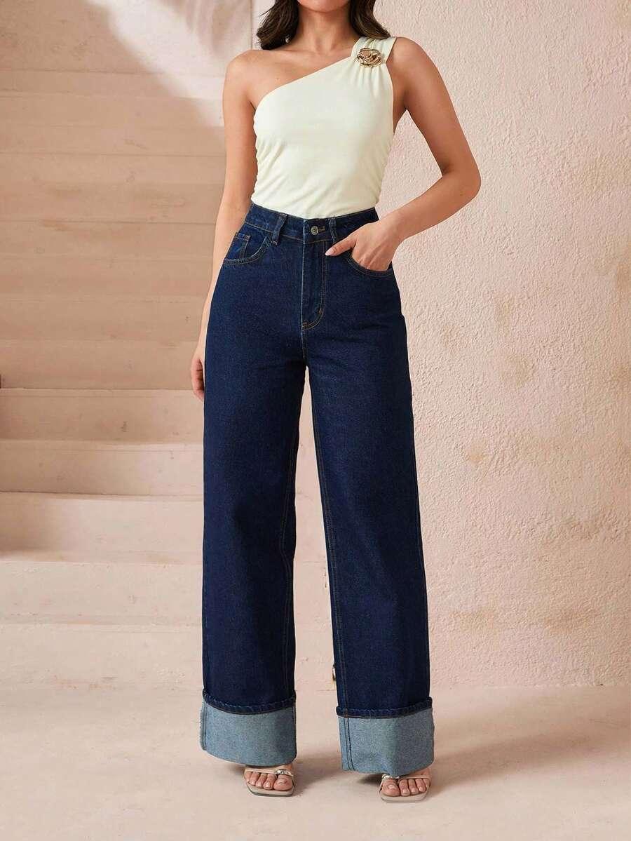 NIEBIESKIE SPODNIE JEANS
