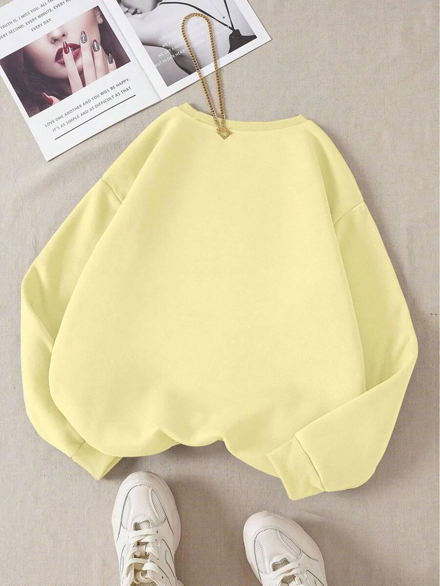 ŻÓŁTA BLUZA OVERSIZE