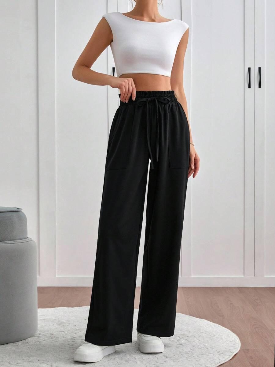 CZARNE SPODNIE CASUAL 
