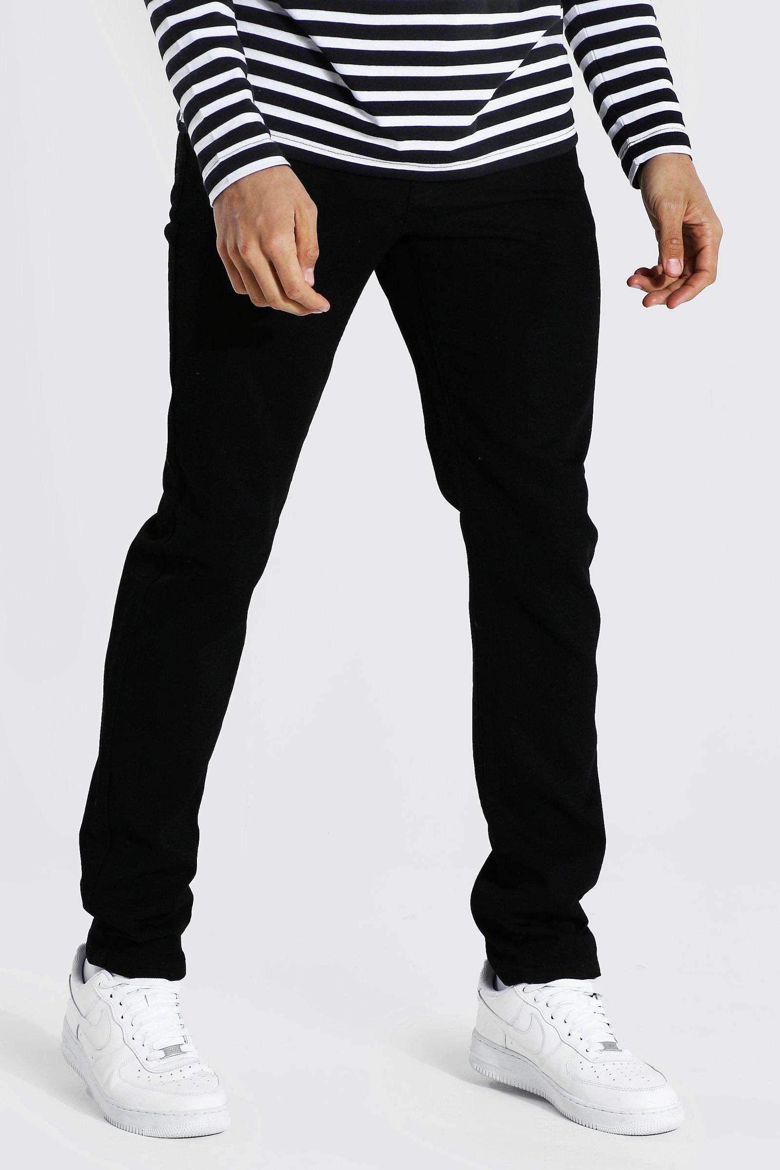 czarne spodnie jeans slim