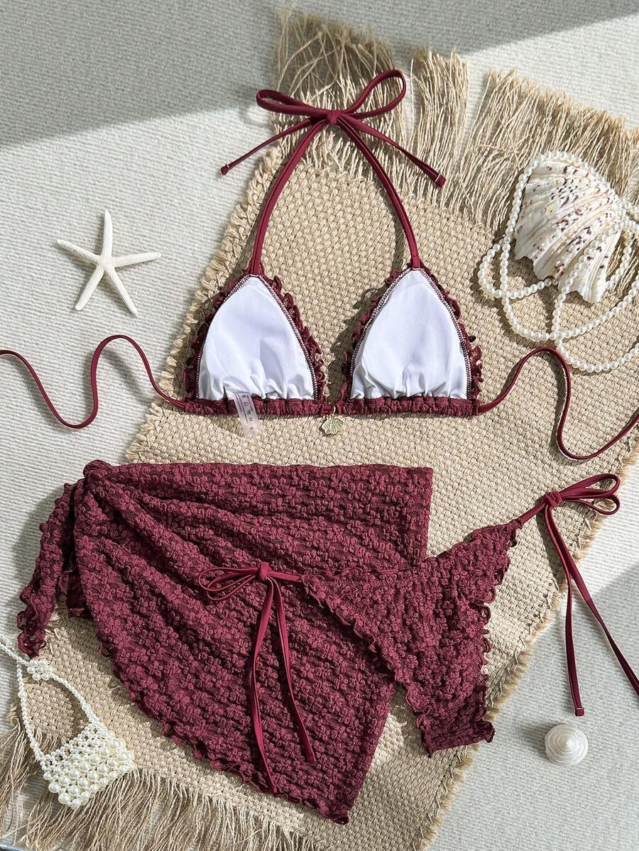 DWUCZĘŚCIOWY STRÓJ KĄPIELOWY SARONG KOMPLET