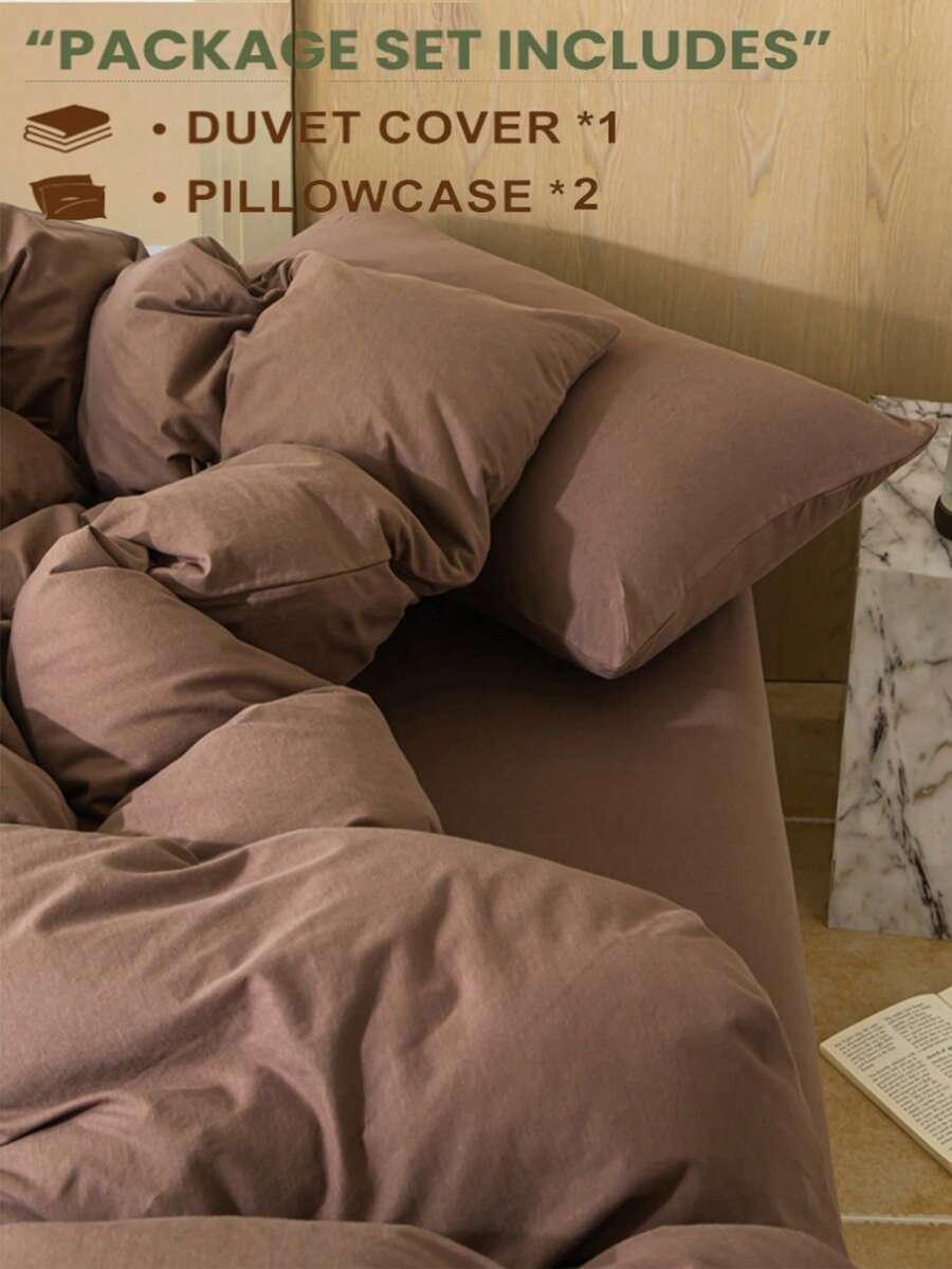 BRĄZOWY KOMPLET POŚCIELI 