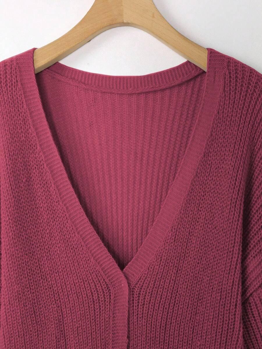 różowy sweter kardigan 