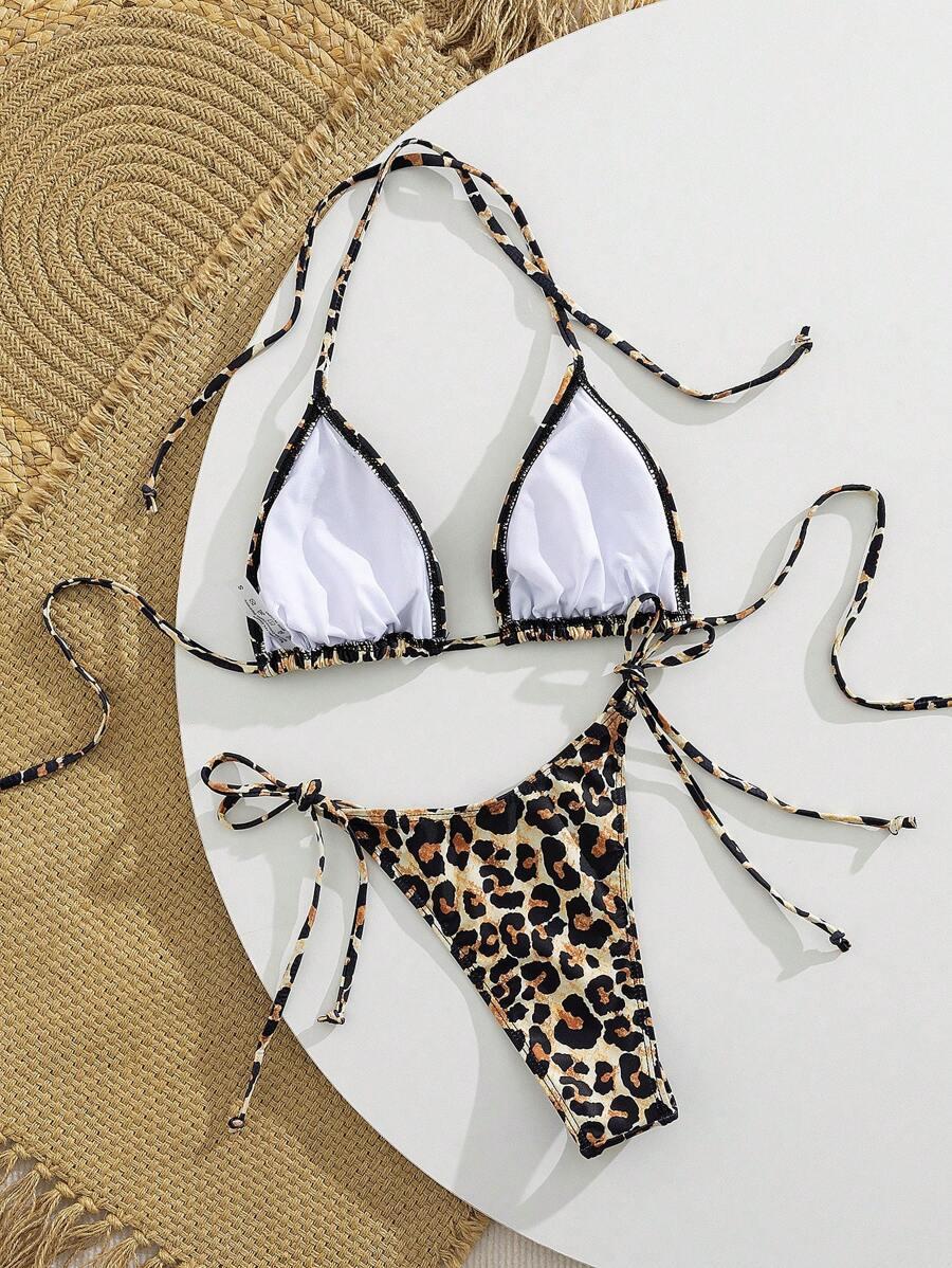 góra od bikini animal print