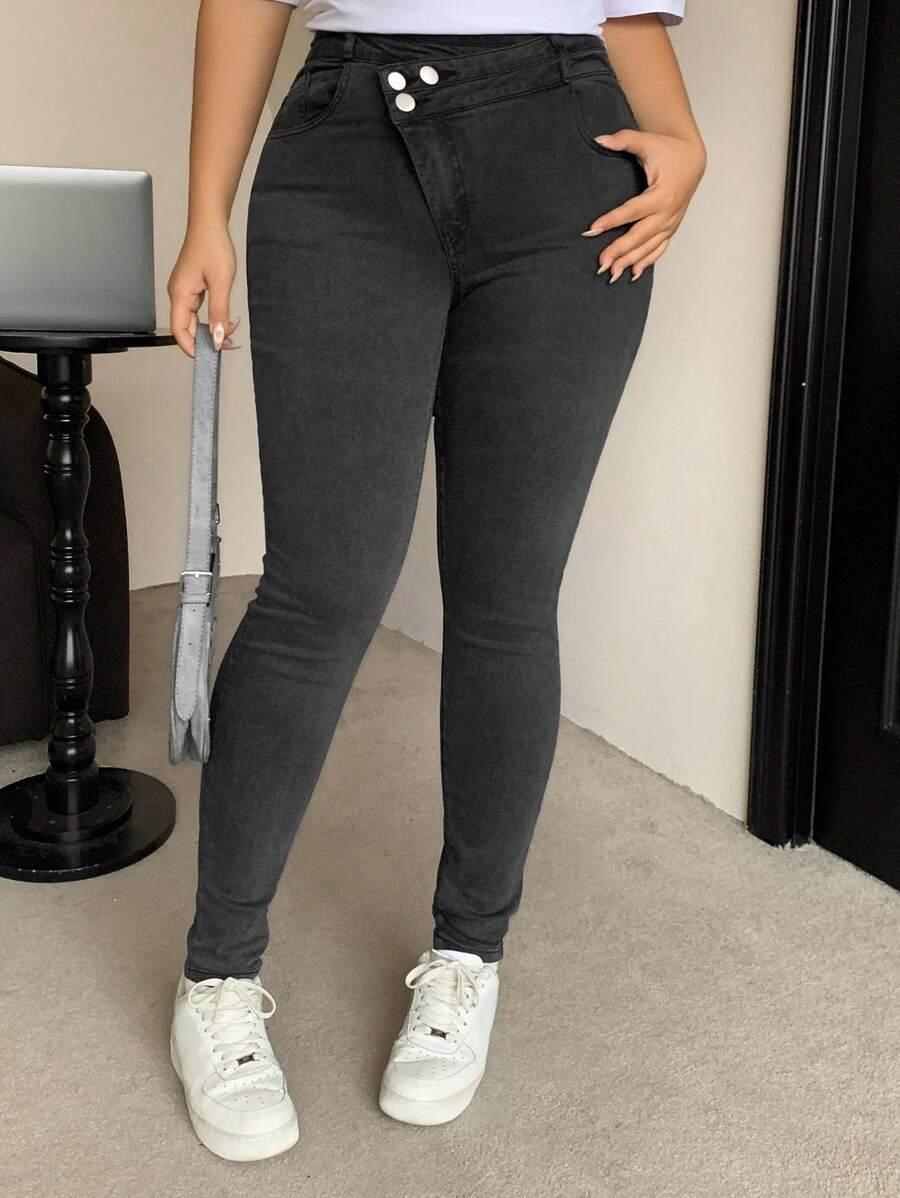 SPODNIE RURKI JEANS WYSOKI STAN