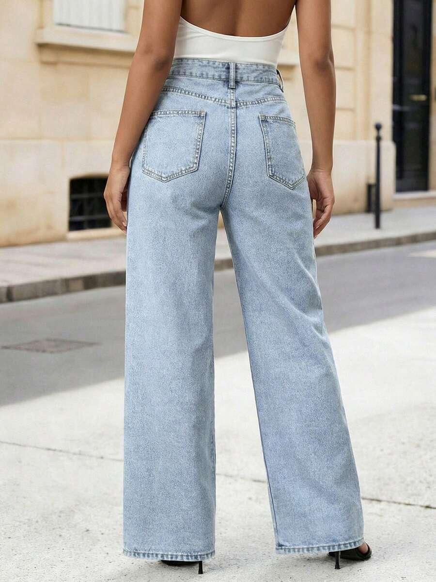 NIEBIESKIE JEANSY KIESZENIE