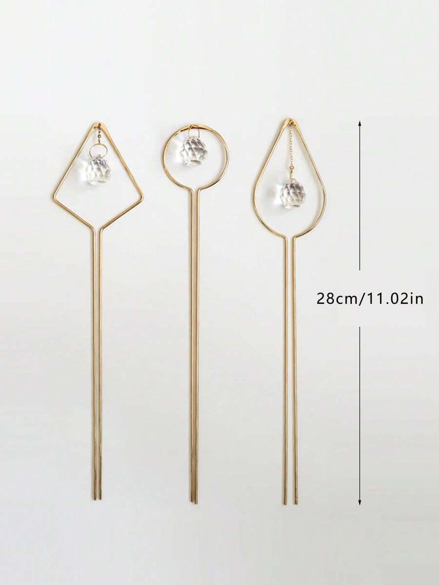 złote dekoracje 3-pack