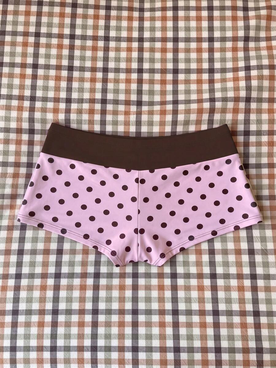 DÓŁ OD BIKINI groszki kontrast