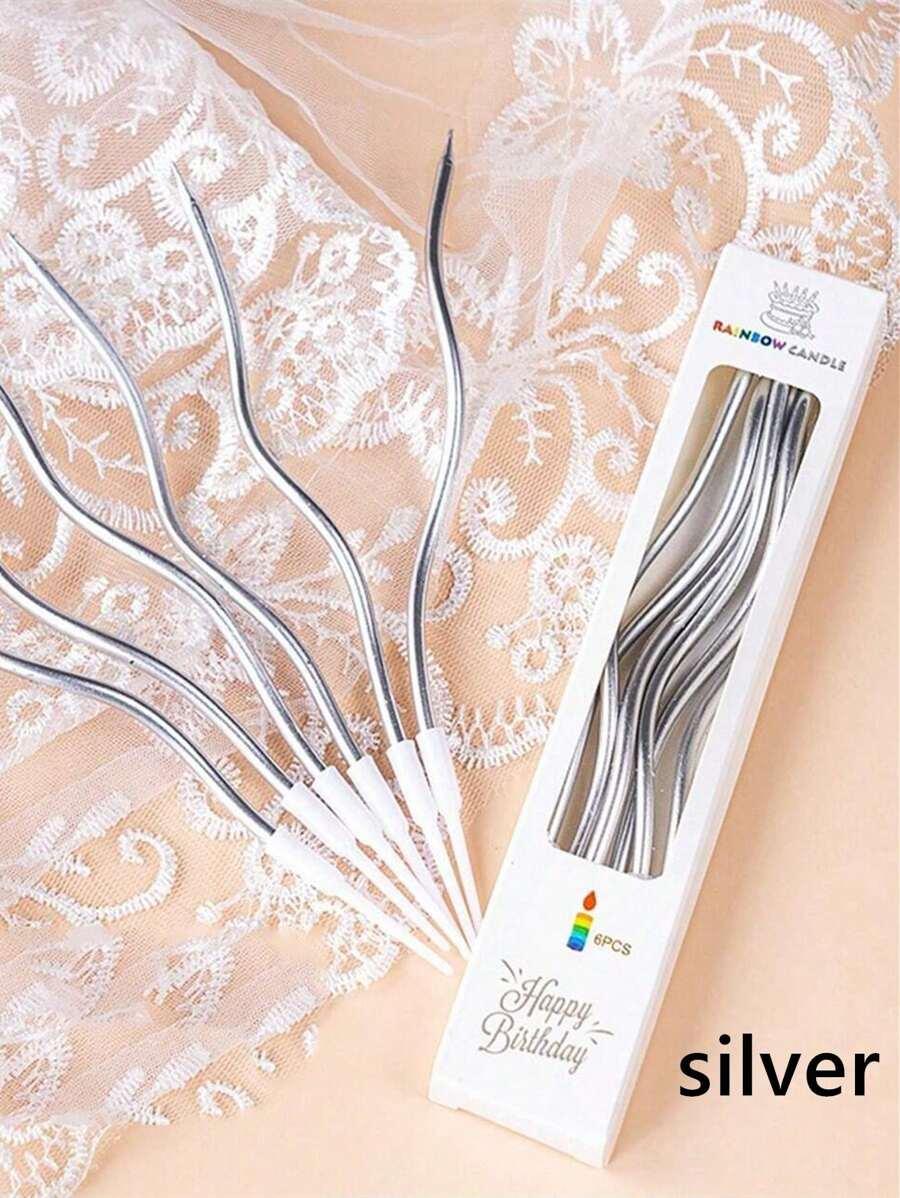 srebrne ŚWIECE 4-PACK