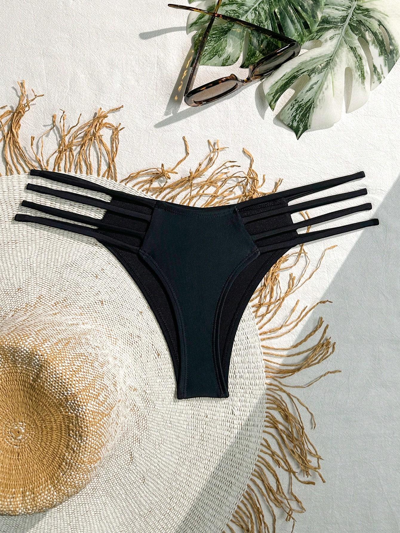 czarny dół od bikini