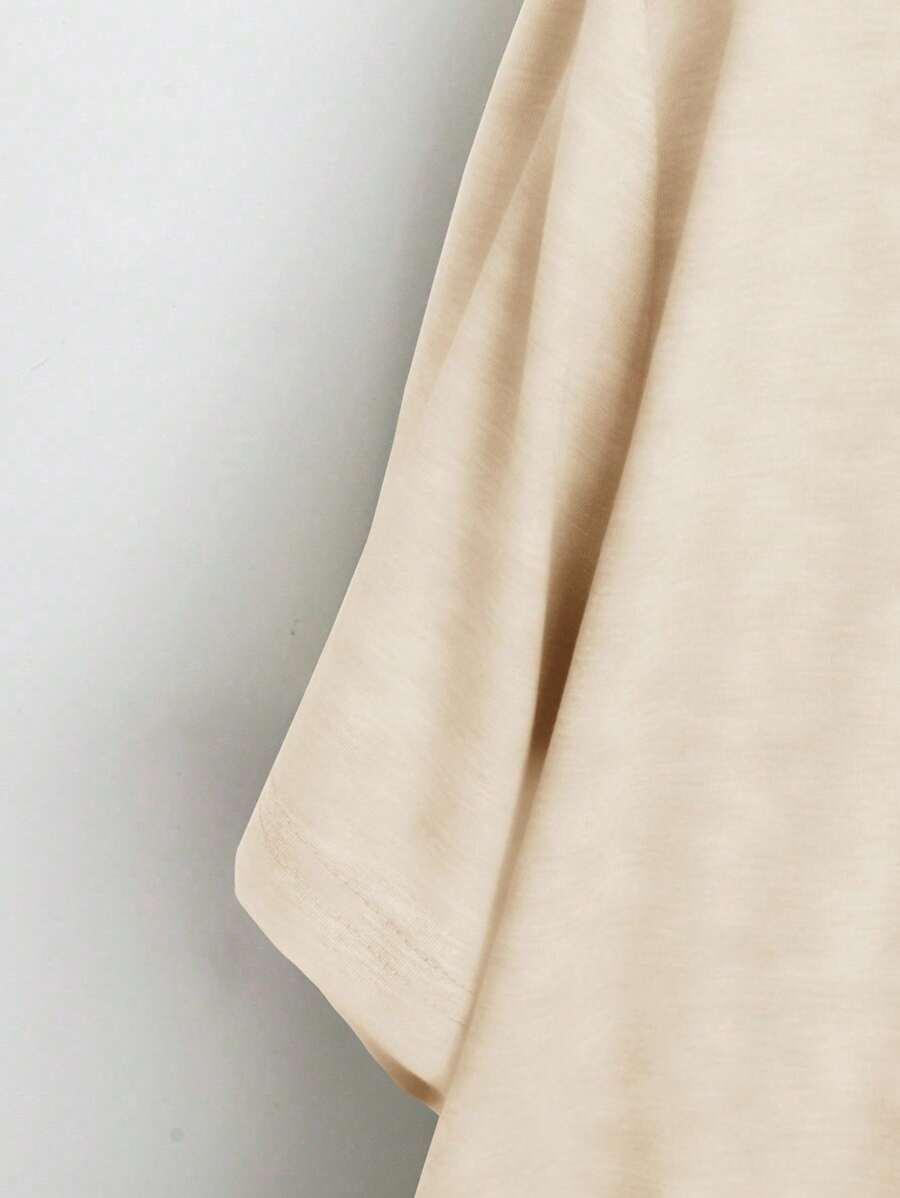 kremowa bluzka v-neck