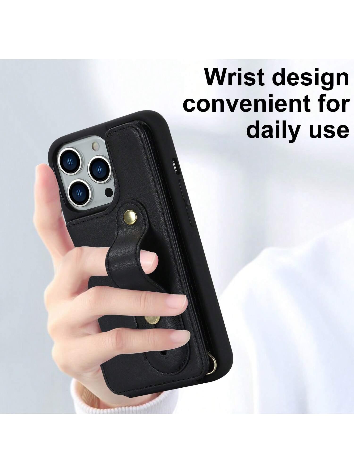 CZARNE ETUI NA TELEFON smycz iphone 15