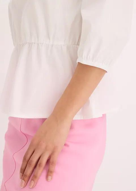 BLUZA Z BUFIASTYMI RĘKAWAMI