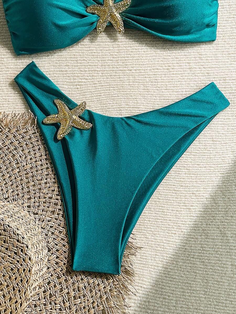 niebieski dół od bikini 